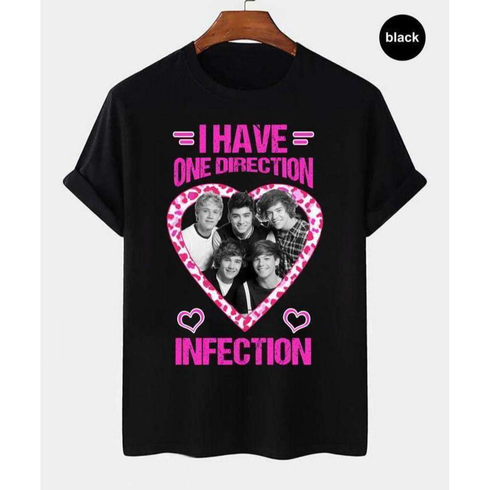 One Direction 1D Infection Y2K Retro Music Fan T-Shirt